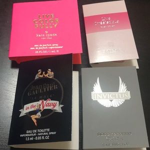 Travel size fragrance samples